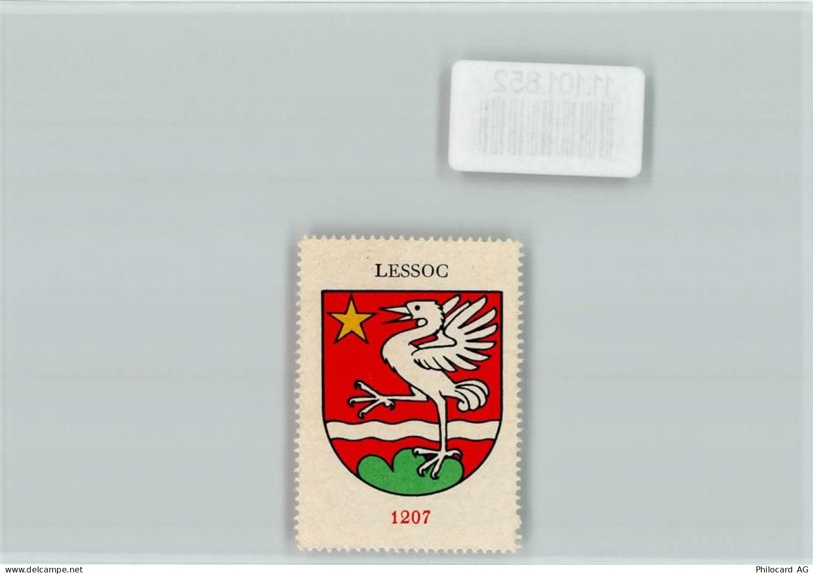 1669 Lessoc - Vignette Wappen Kaffee Hag ca 1920-1940 - 11101852