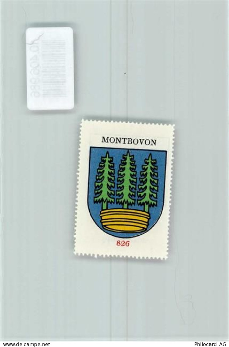 1669 Montbovon Les Cases - Vignette Wappen Kaffee Hag 1920-1940 - 10406986