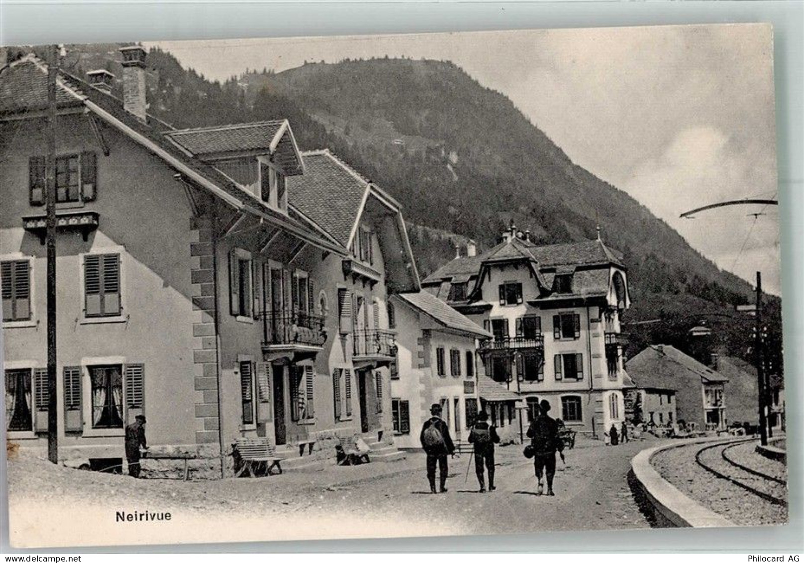 1669 Neirivue Foto AK Straßenansicht - 13597809