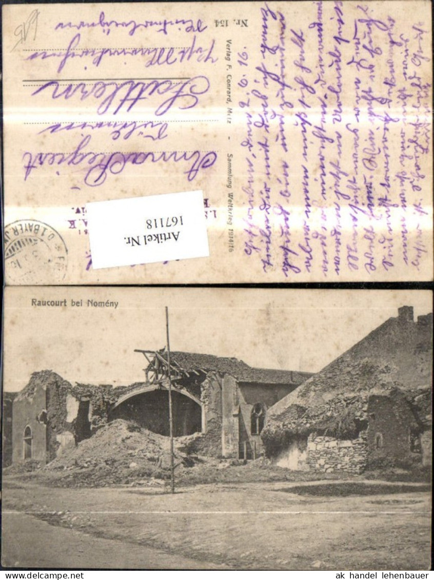 167118,Raucourt bei Nomeny 1916