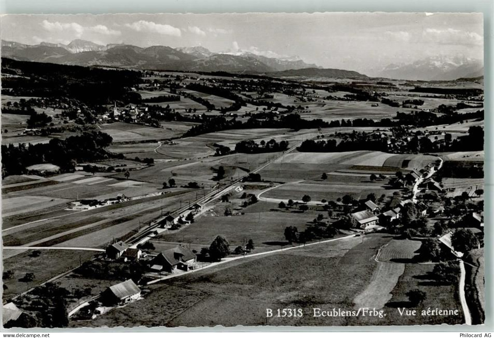 1673 Ecublens FR Karte beschädigt Fliegeraufnahme - 13150350