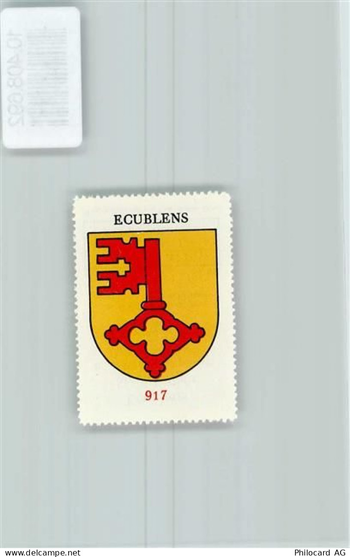 1673 Ecublens FR - Vignette Wappen Kaffee Hag ca 1920-1940 Schlüssel - 10408692