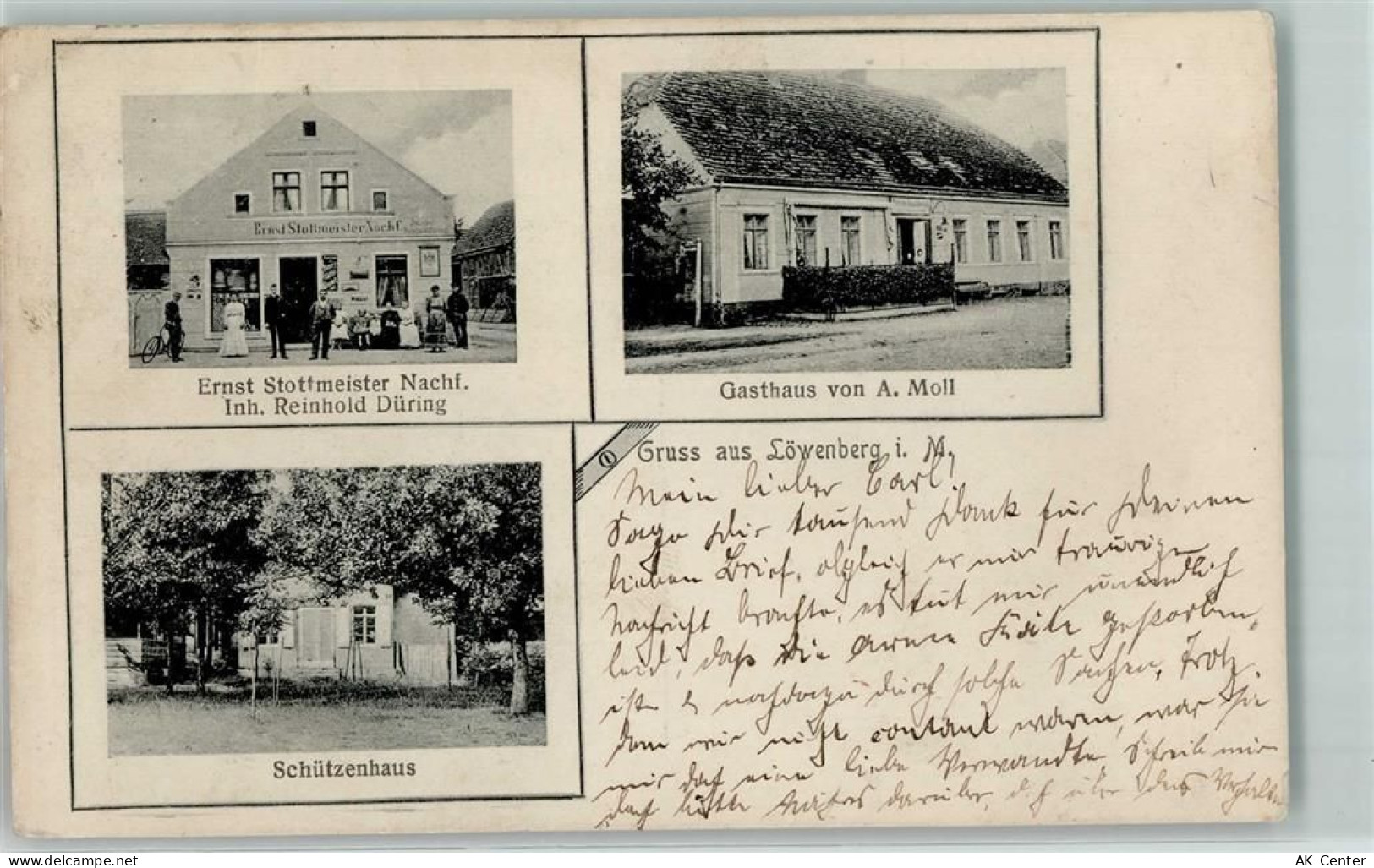 16775 O1431 Löwenberg b Gransee 1906 - Ernst Stottmeister NAchf. Inh Rei... - 13605255