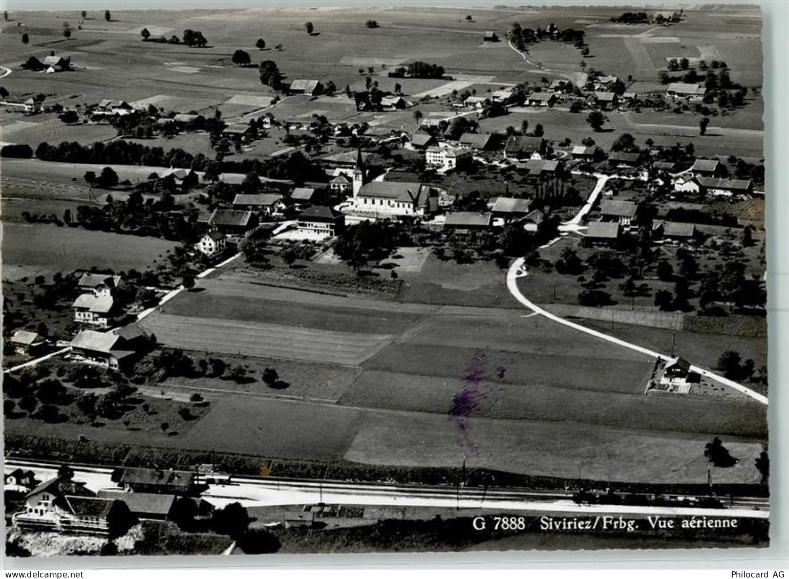 1678 Siviriez Villaranon - Fliegeraufnahme - 13149604