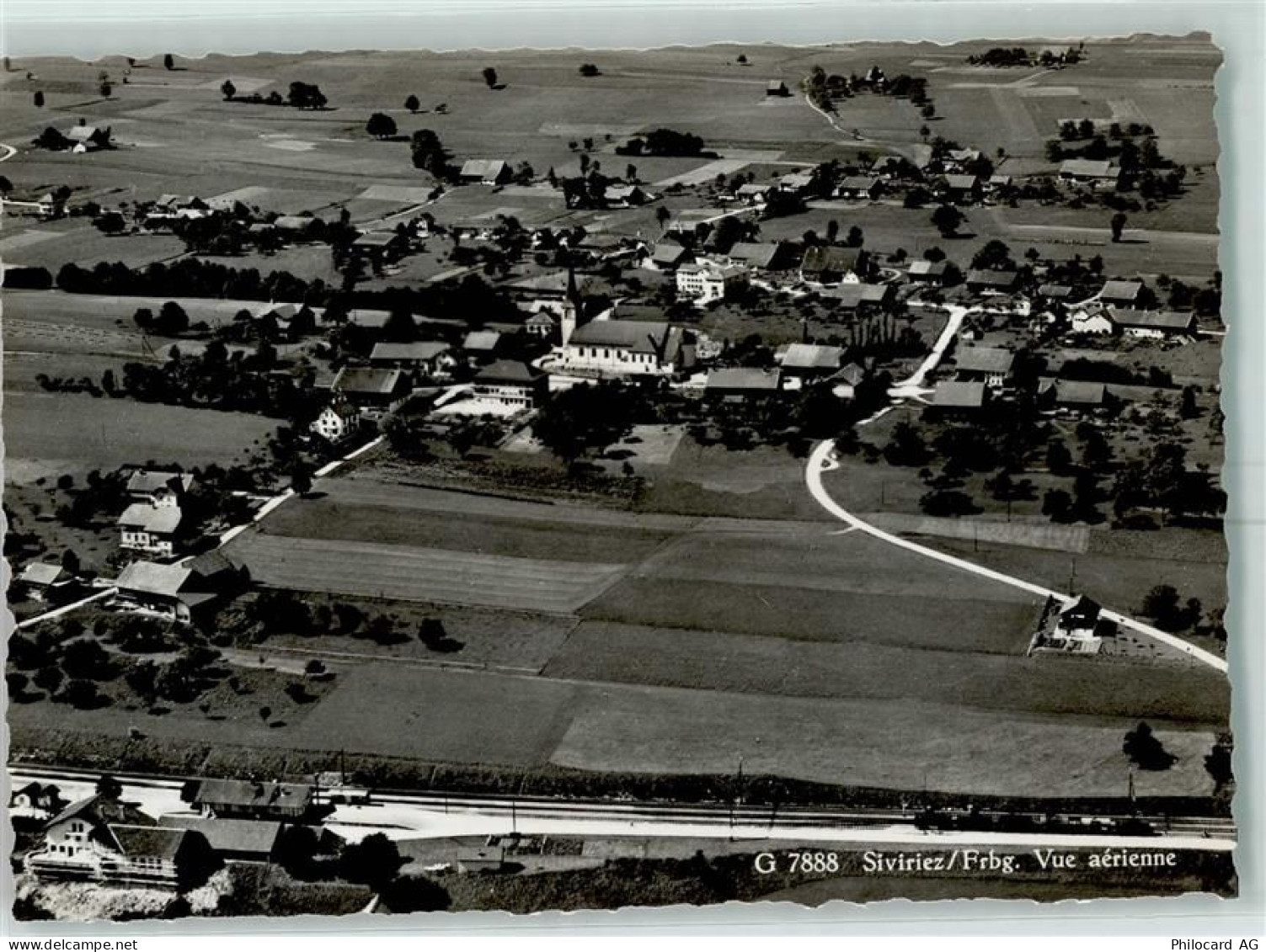 1678 Siviriez Villaranon - Fliegeraufnahme - 13149605