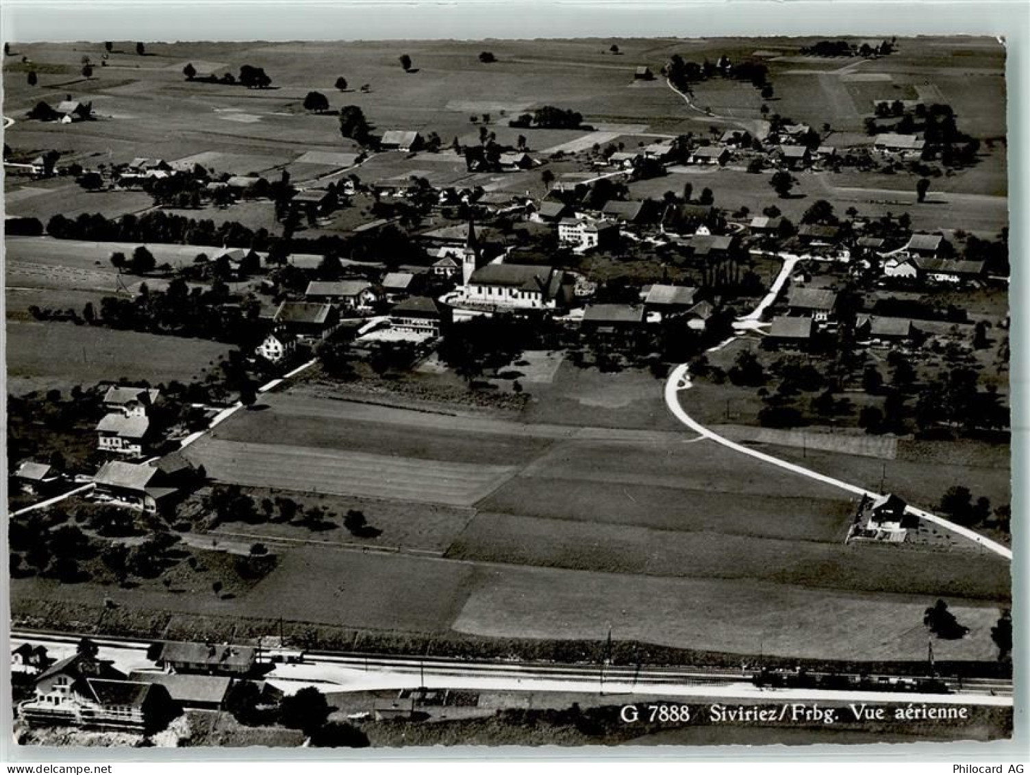 1678 Siviriez Villaranon - Fliegeraufnahme - 13149606