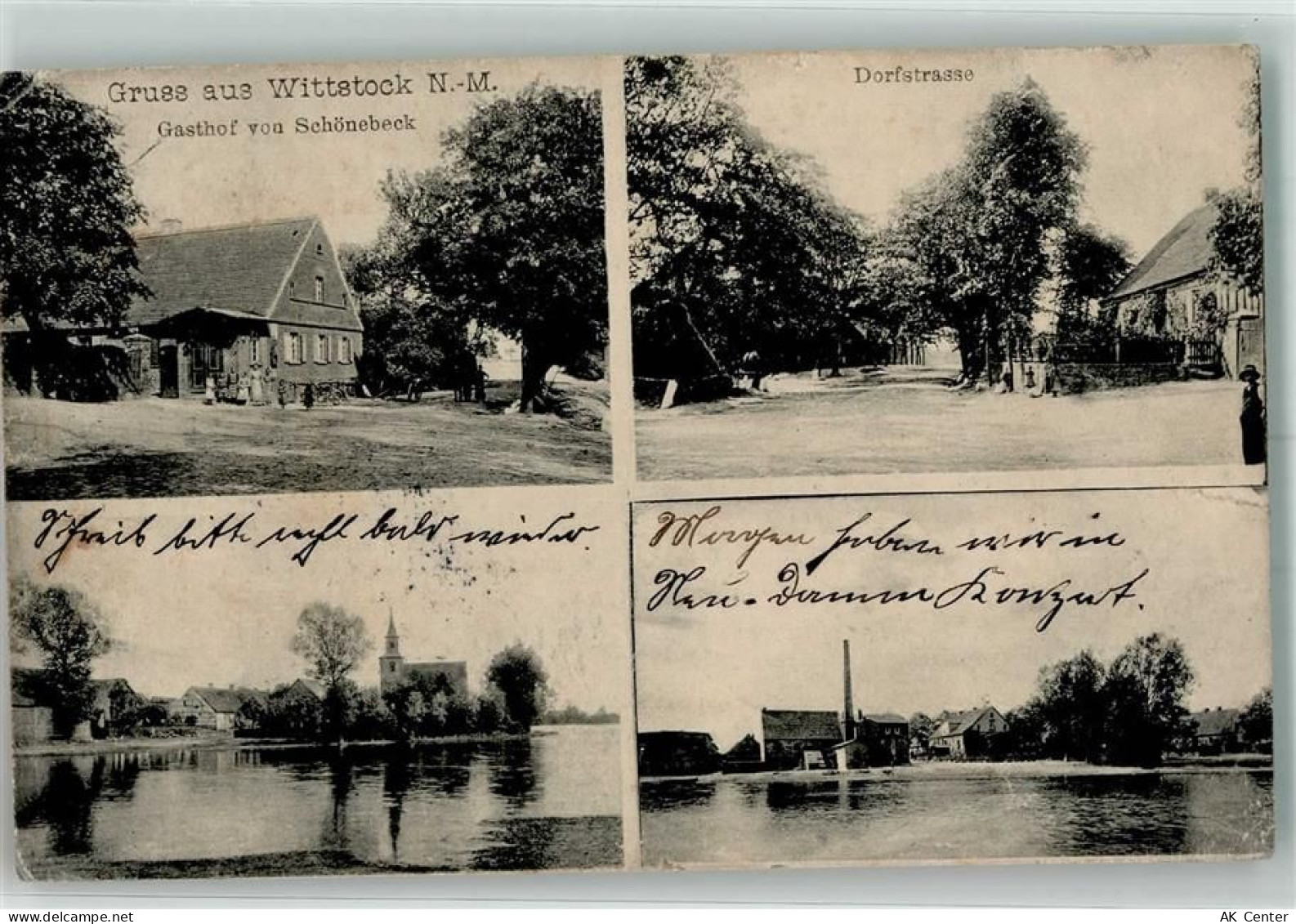 16837 O1951 Wittstock , Dosse - Gasthaus Schönebeck Dorfstraße - 13633490