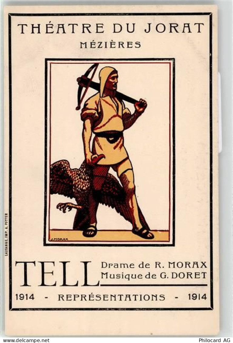 1684 Mézières FR Lithographie Theater Tell - 52020926