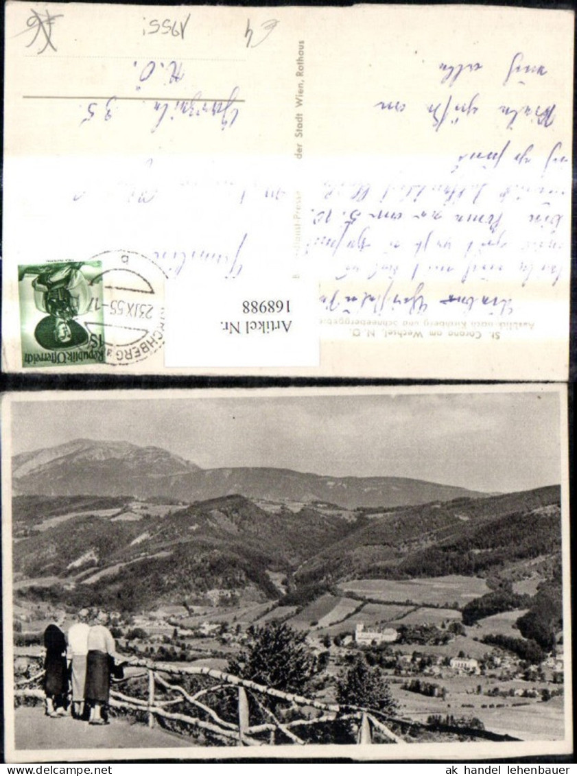 168988,St Corona a. Wechsel Ausblick n. Kirchberg u. Schneeberggebiet