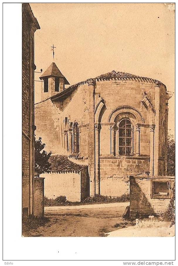 -17- DAMPIERRE SUR BOUTONNE - abside de l'église romane  - TB
