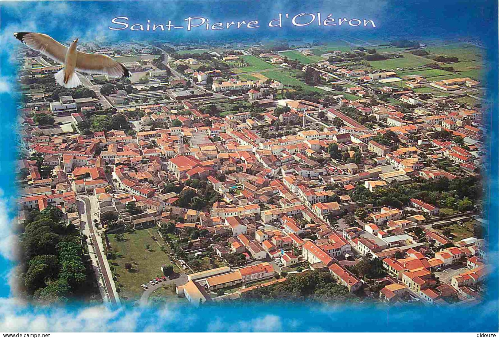 17 - Ile d'Oléron - Saint Pierre d'Oléron - Vue Générale aérienne - CPM - Carte Neuve - Voir Scans Recto-Verso