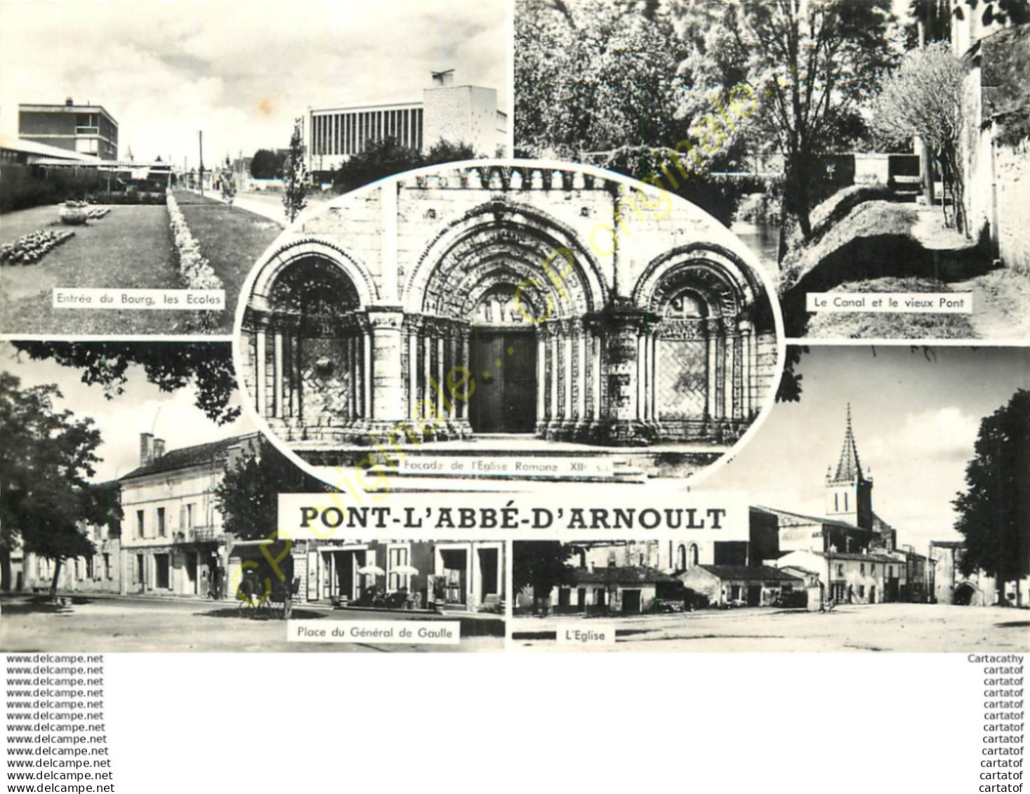 17.  PONT L'ABBE D'ARNOULT .  CP multivues .