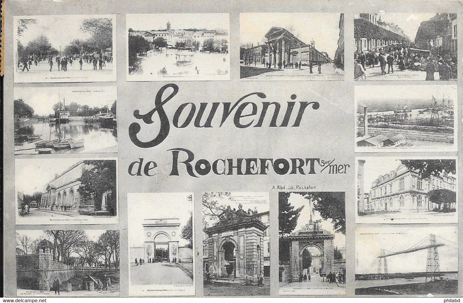 17 Rochefort - Souvenir de Rochefort sur mer 1906-04-20 TB