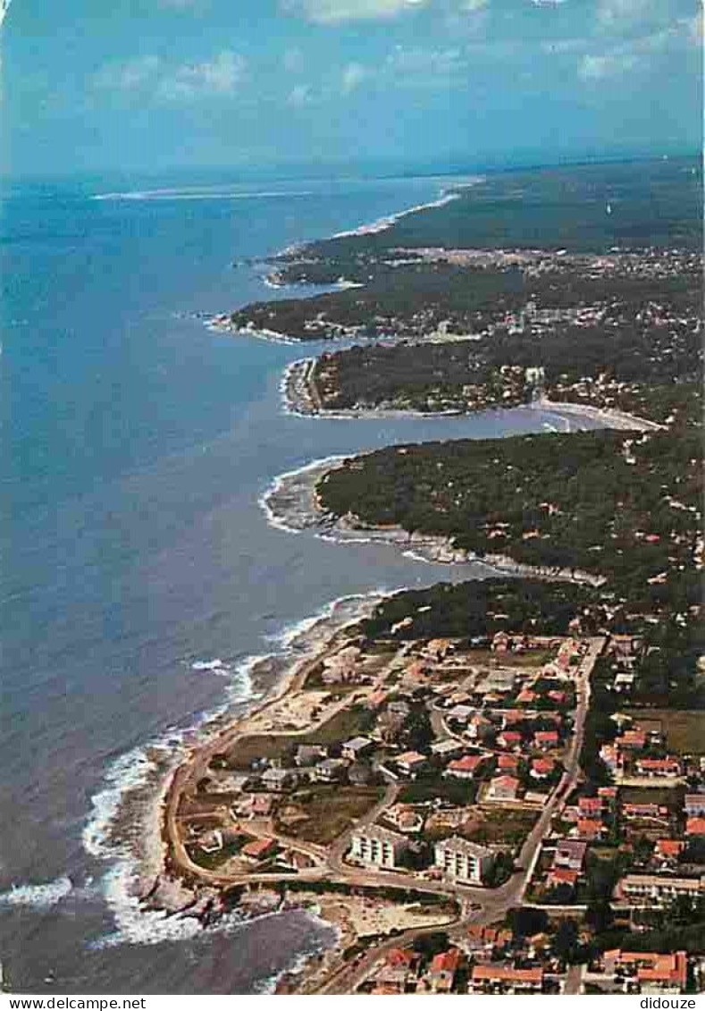 17 - Vaux sur Mer - La corniche et les plages vues du ciel - Flamme Postale - CPM - Voir Scans Recto-Verso