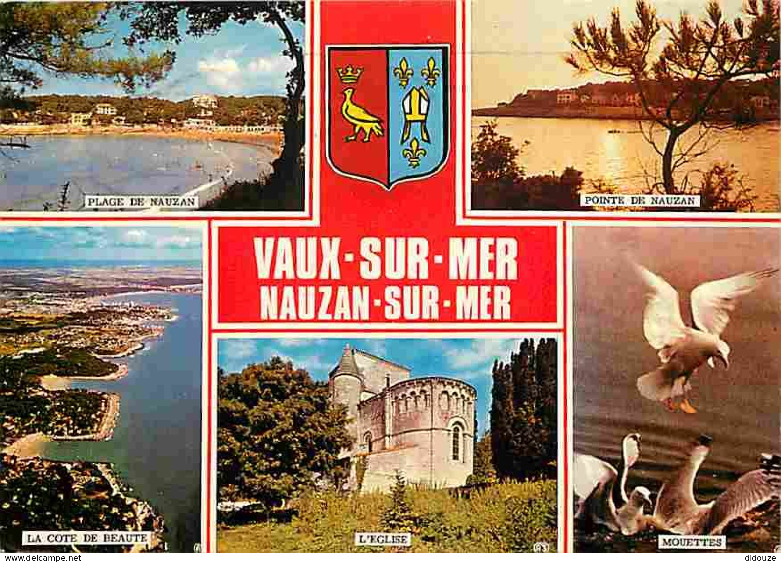 17 - Vaux sur Mer - Nauzau sur Mer - Multivues - Blasons - CPM - Voir Scans Recto-Verso