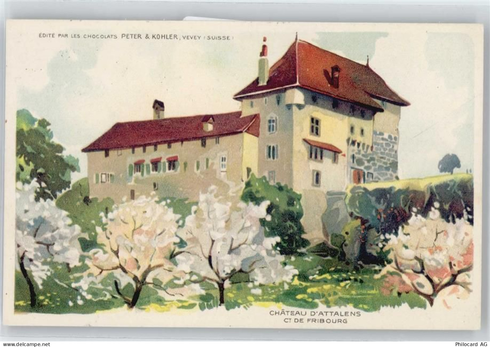 1700 Fribourg Freiburg - Reklame, Chateau d'Attalens - 50739869