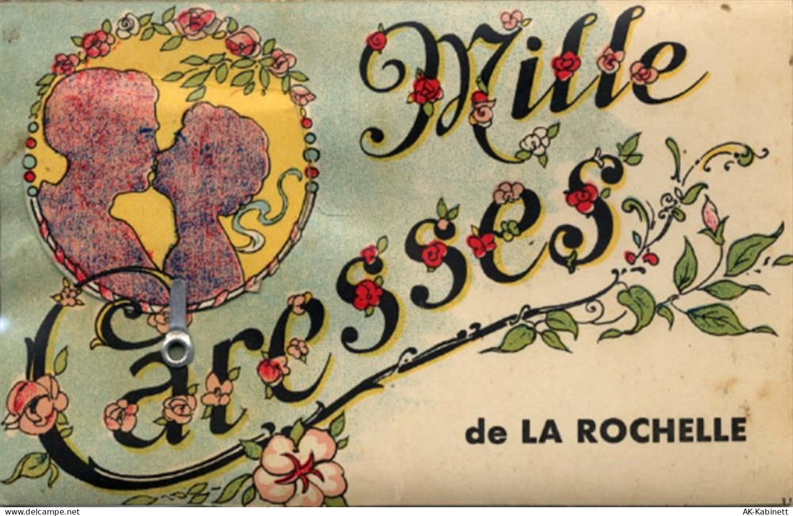 17000 La Rochelle - La Rochelle (Frankreich) Leporello, Blumen, küssende... - 55095217