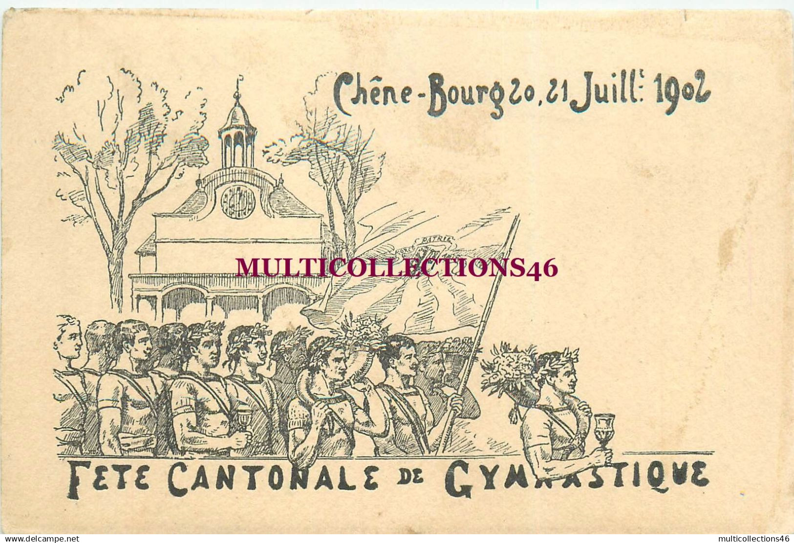 170325B - SUISSE - CHENE BOURG 20 21 JUILLET 1902 Fête cantonale de gymnastique