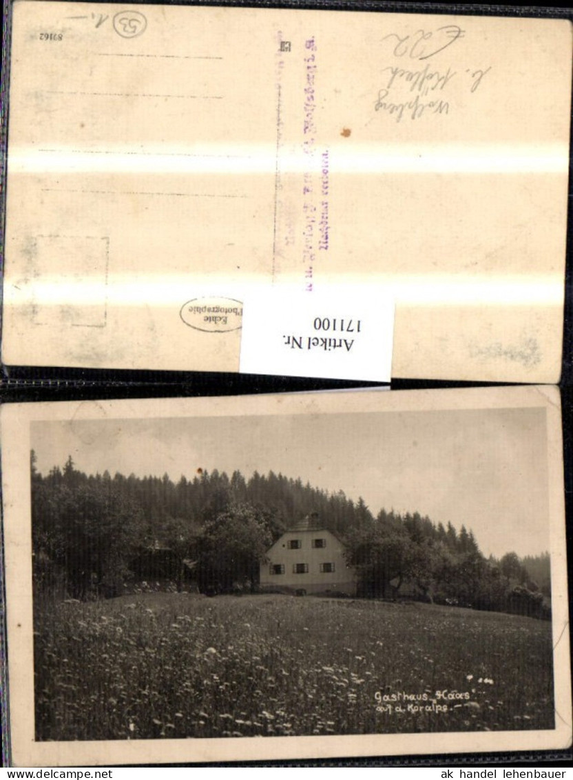 171100,Wolfsberg b. Köflach Gasthaus Haas auf d. Koralpe
