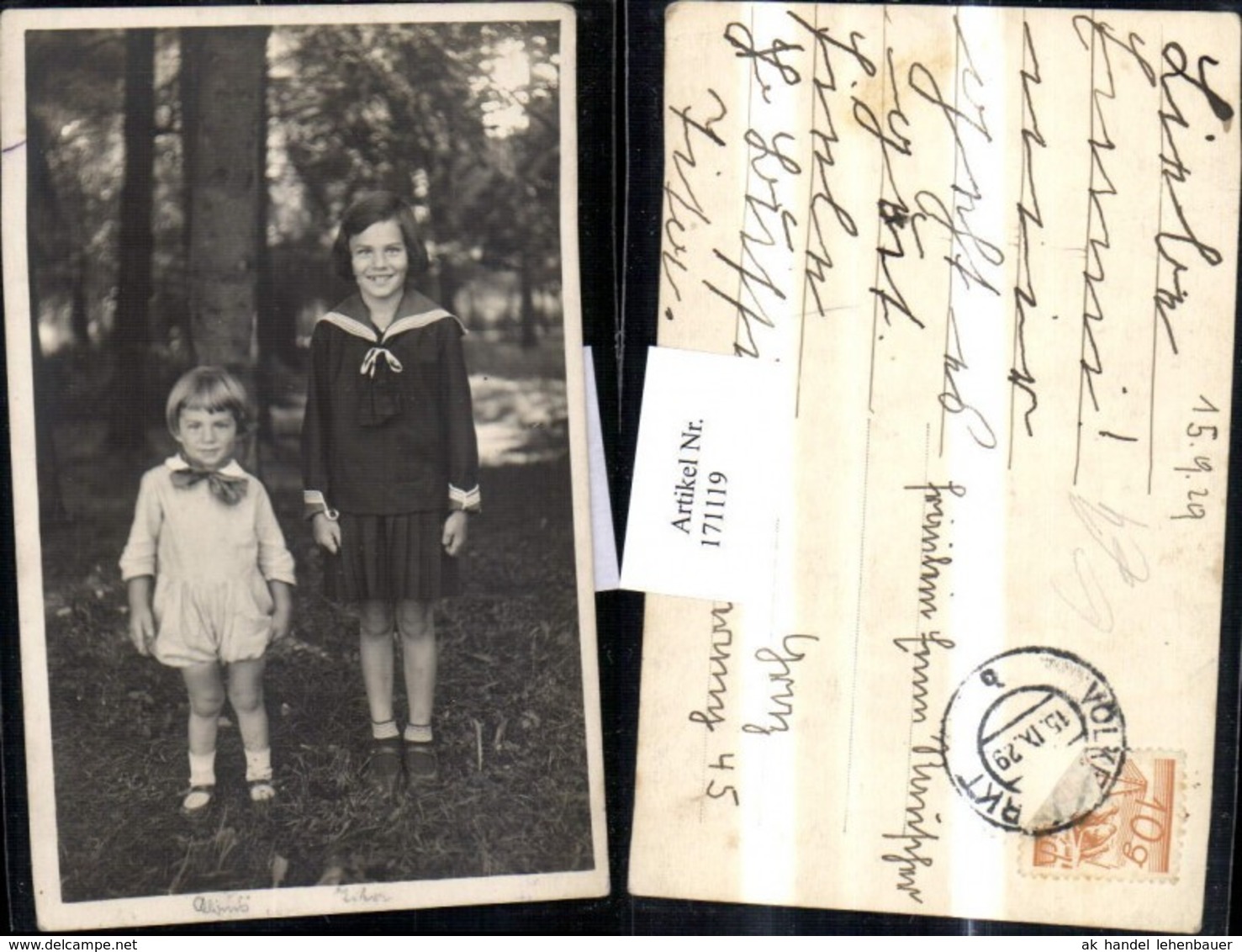 171119,Foto AK 2 M&auml;dchen in V&ouml;lkermarkt