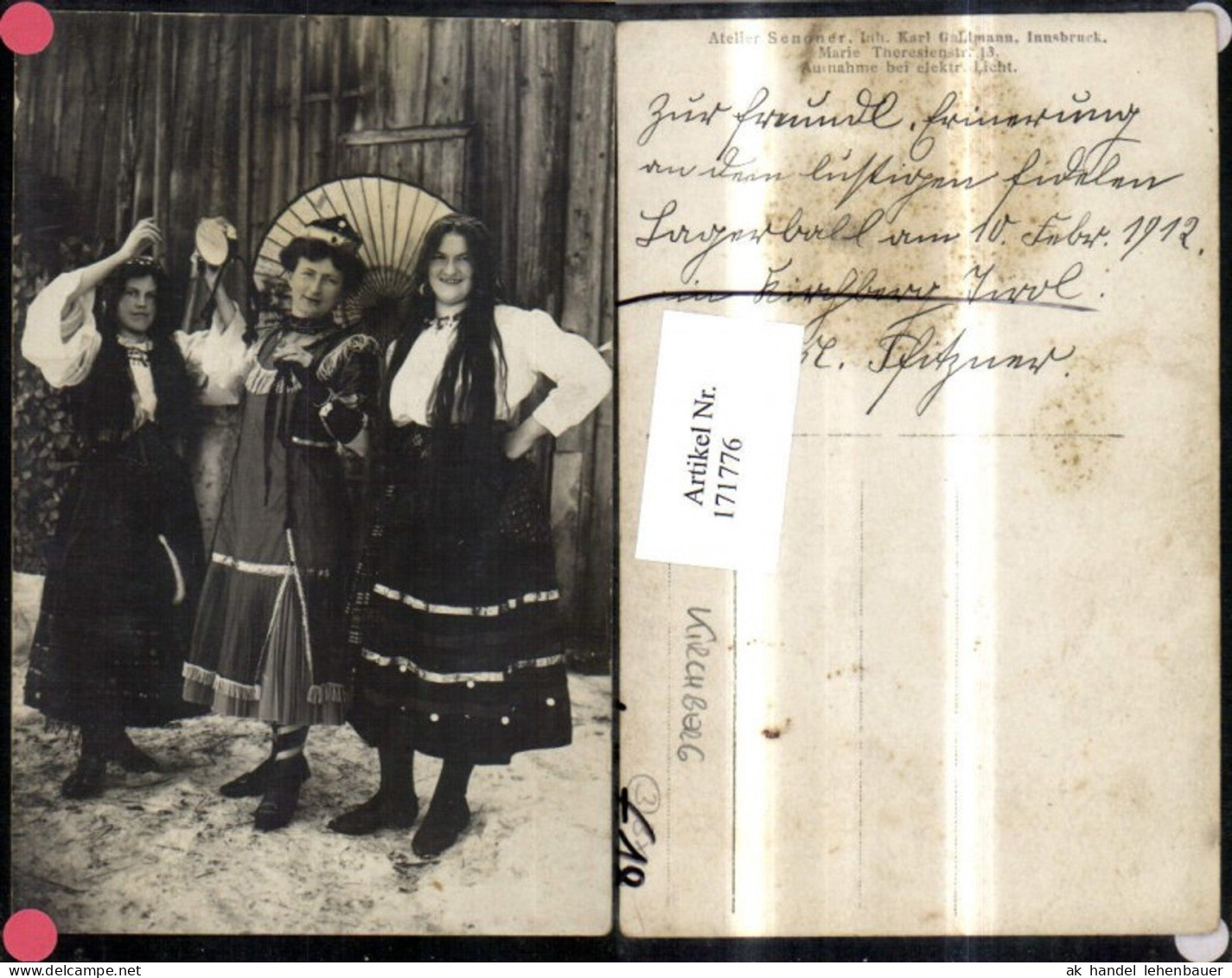 171776,Foto Ak Kirchberg Lagerball Karneval Personen