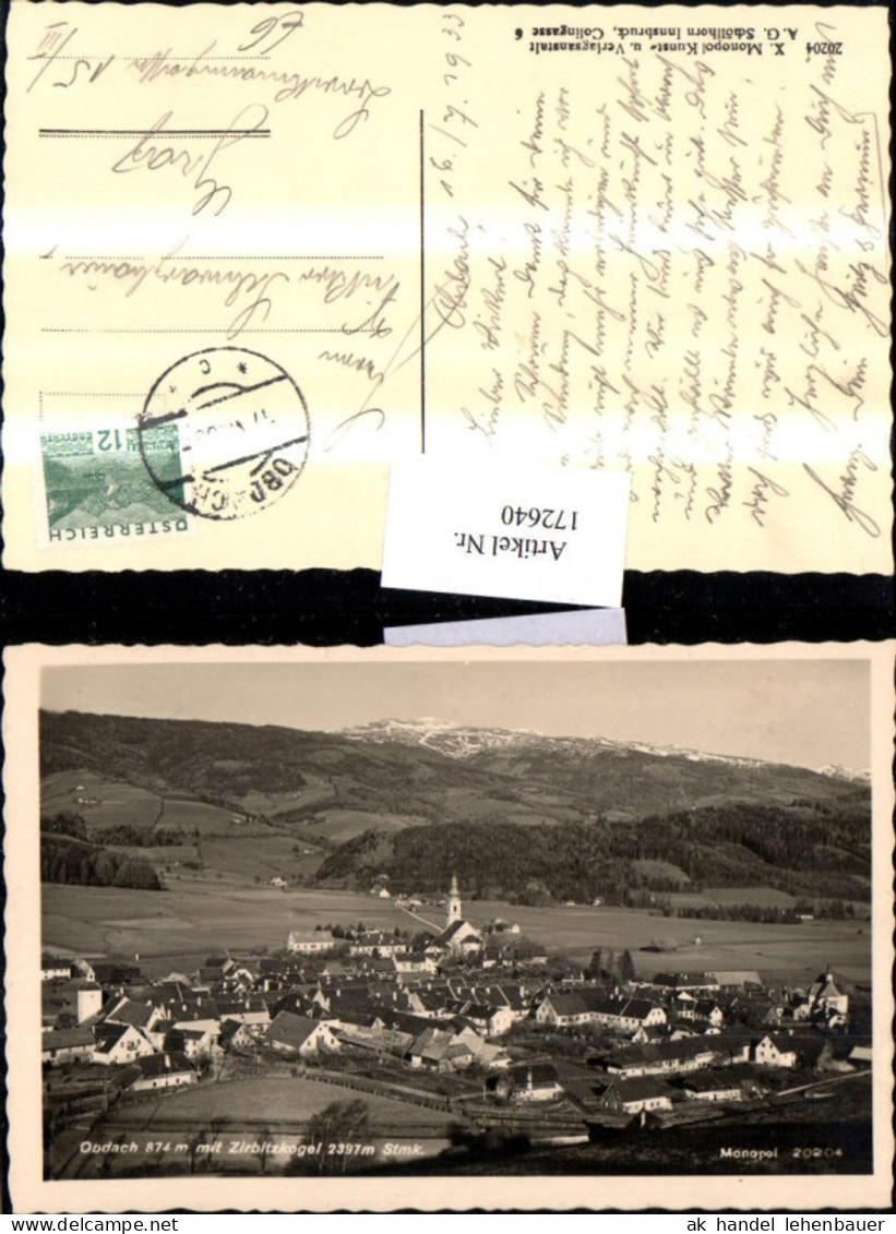 172640,Obdach m. Zibritzkogel Totale