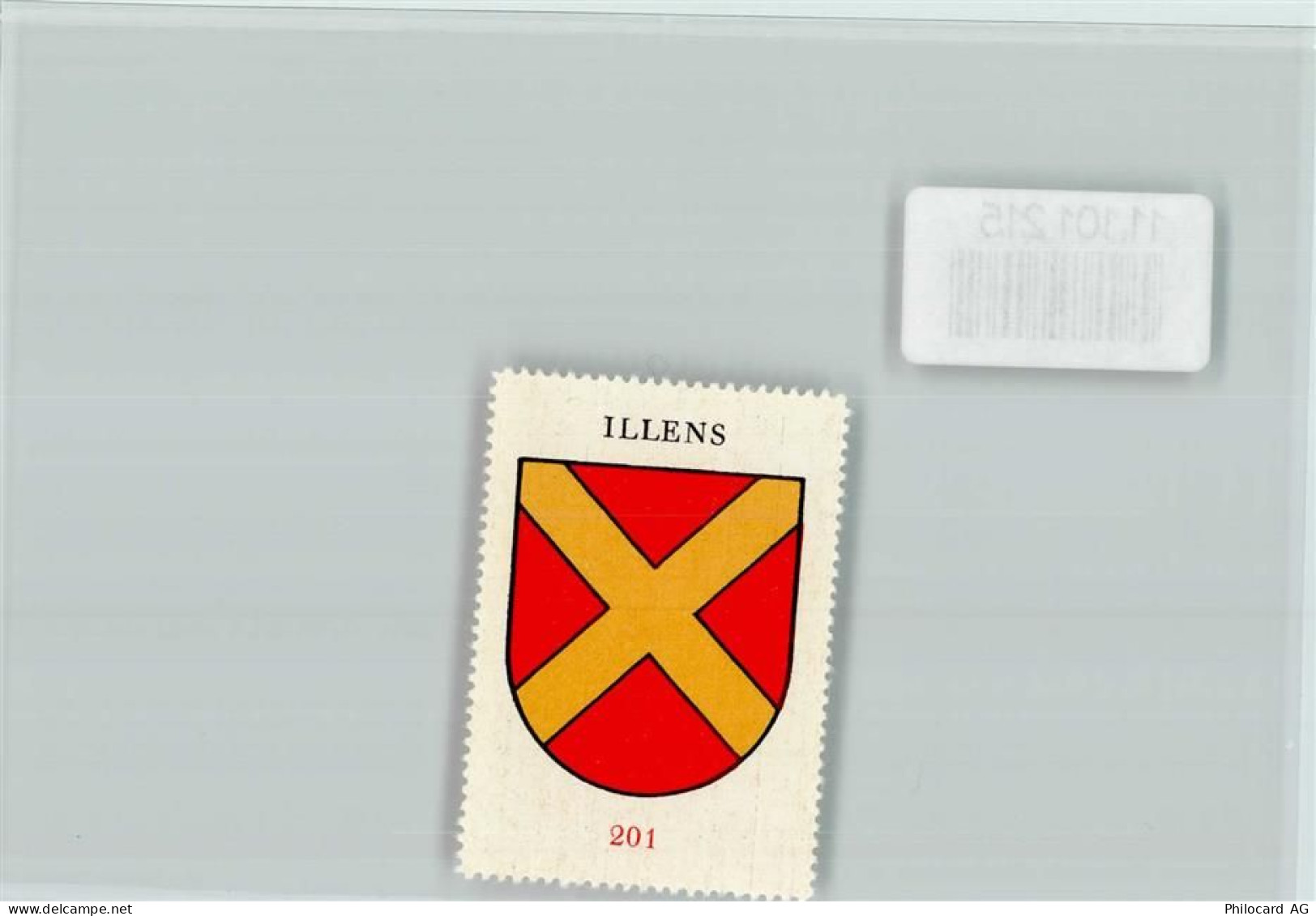 1728 Rossens FR - Vignette Wappen Kaffee Hag ca 1920-1940 Illens - 11101215