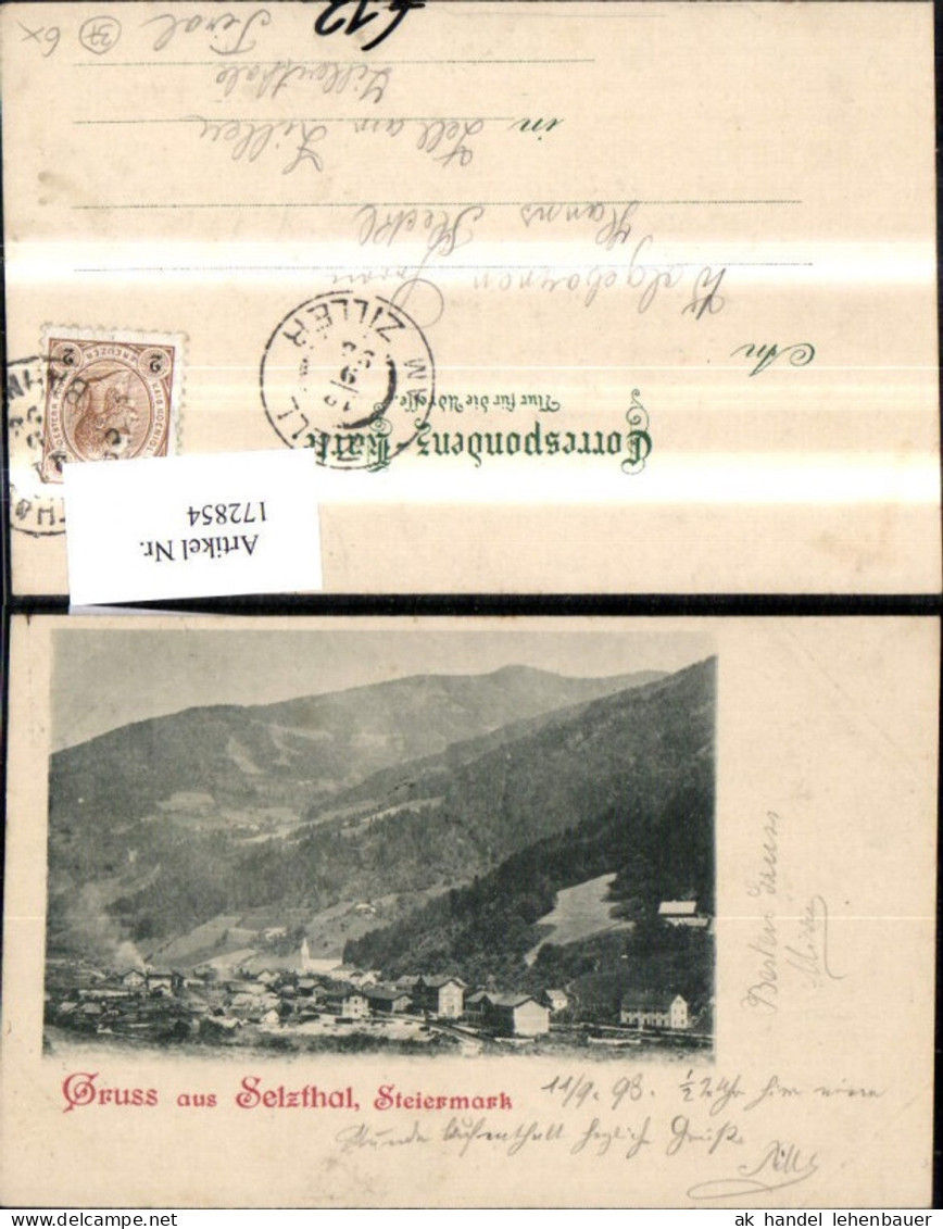 172854,Gruss a. Selzthal 1898