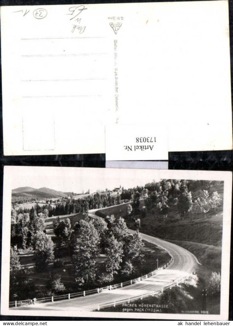 173038,Edelschrott Packer Höhenstraße geg. Pack Straßenansicht