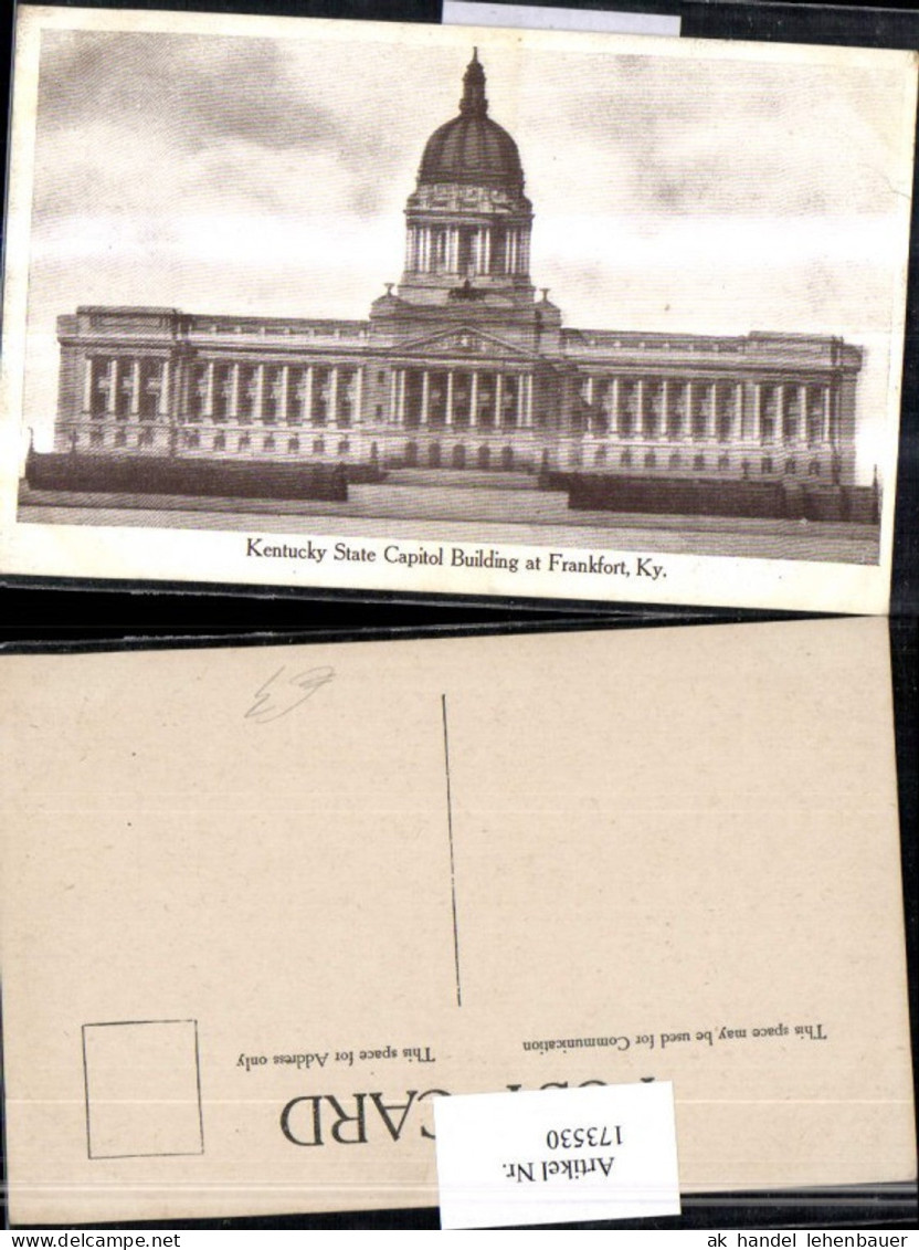 173530,Kentucky State Capitol Building at Frankfort Gebäude
