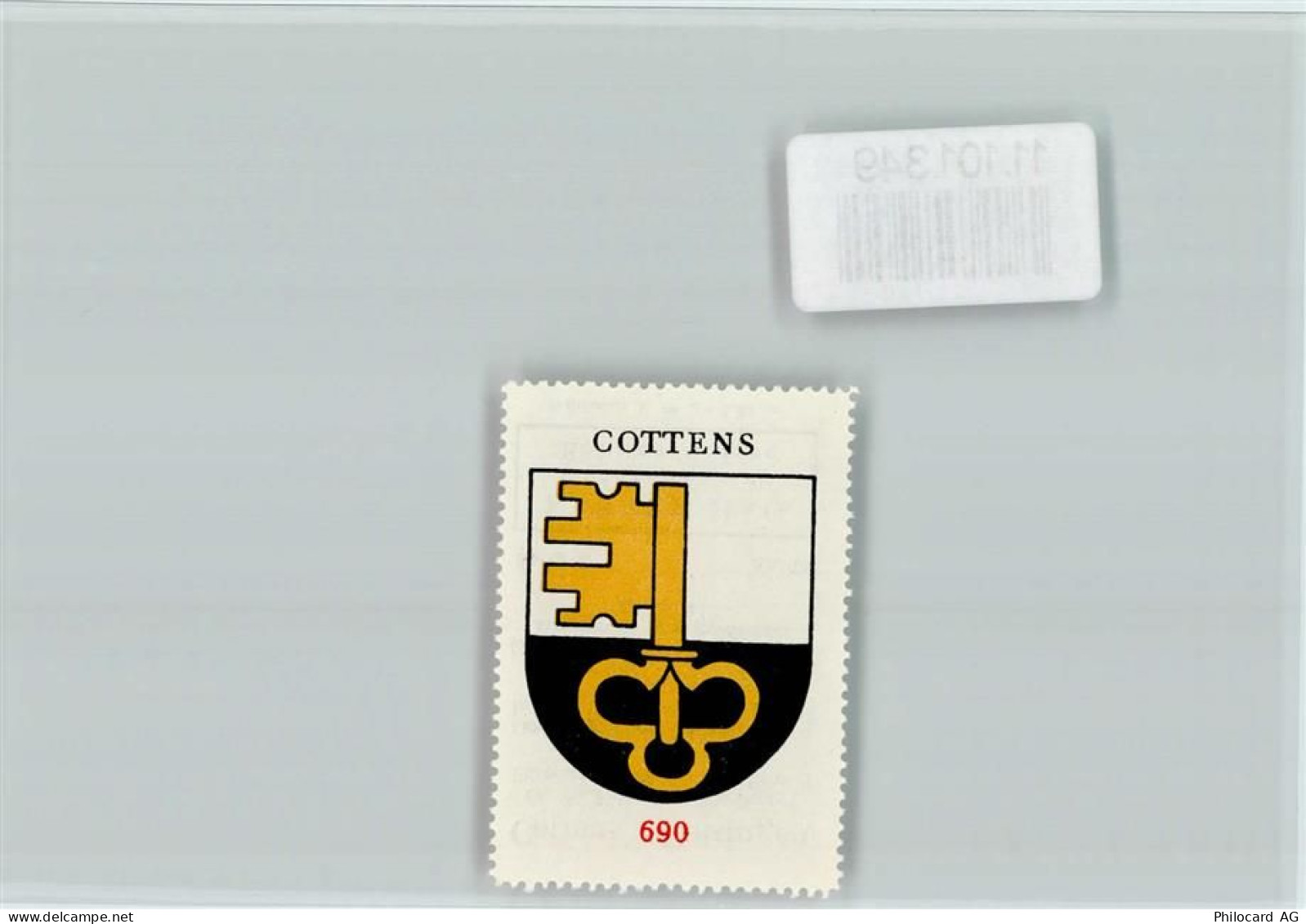 1741 Cottens FR - Vignette Wappen Kaffee Hag ca 1920-1940 Cottens - 11101349