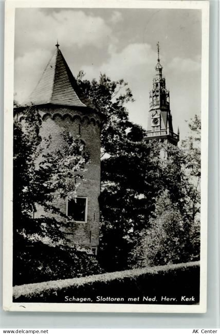 1741 Schagen - Slottoren met Ned. Herv. Kerk - 11036363