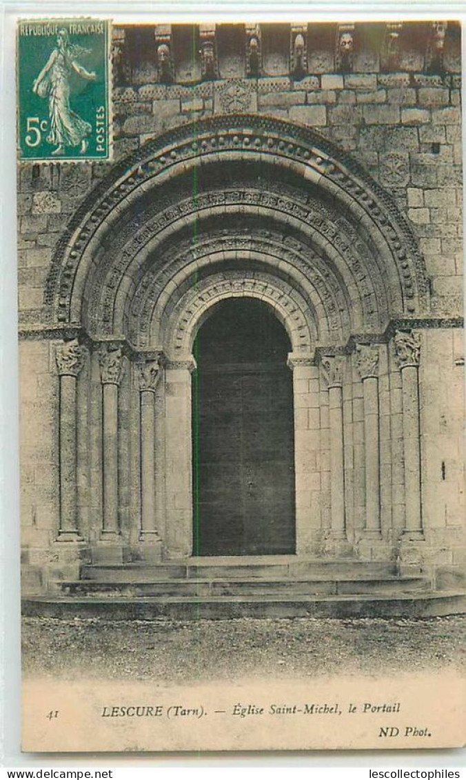 17441 - LESCURE - EGLISE SAINT MICHEL / LE PORTAIL