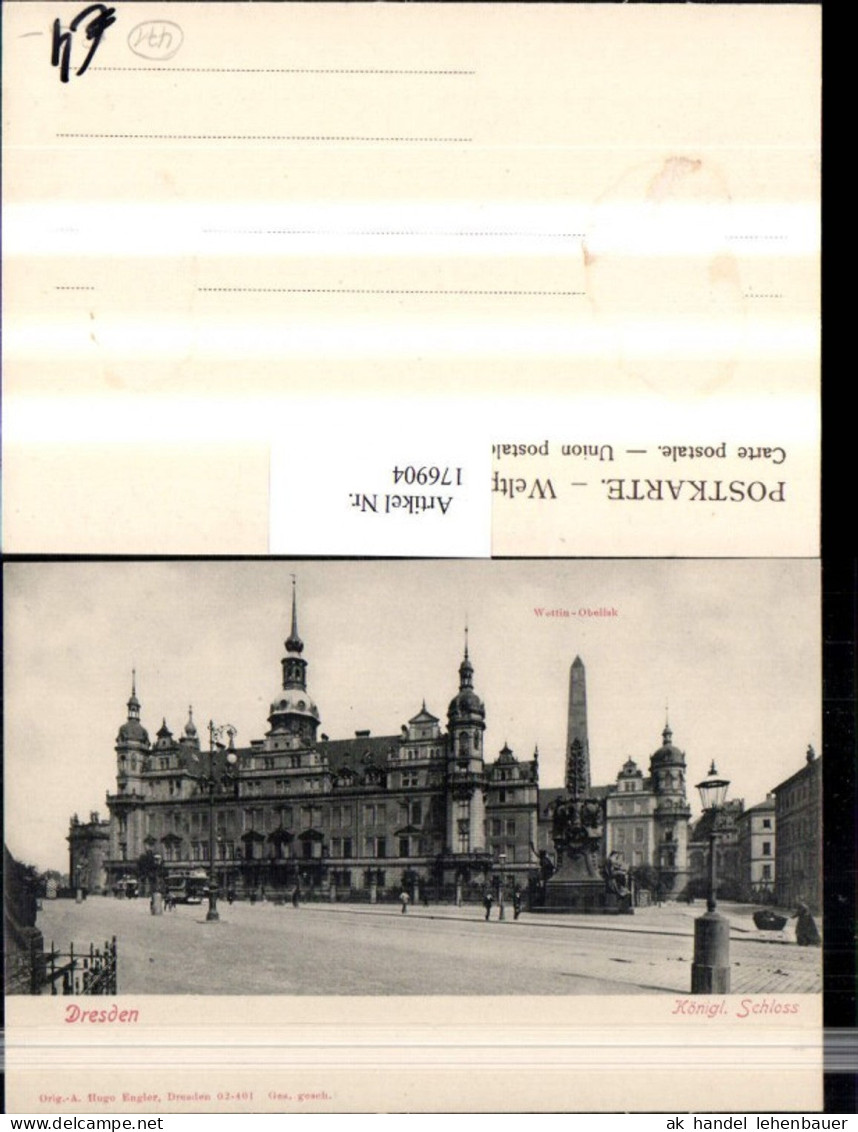 176904,Dresden Königl. Schloss Wettin-Obelisk