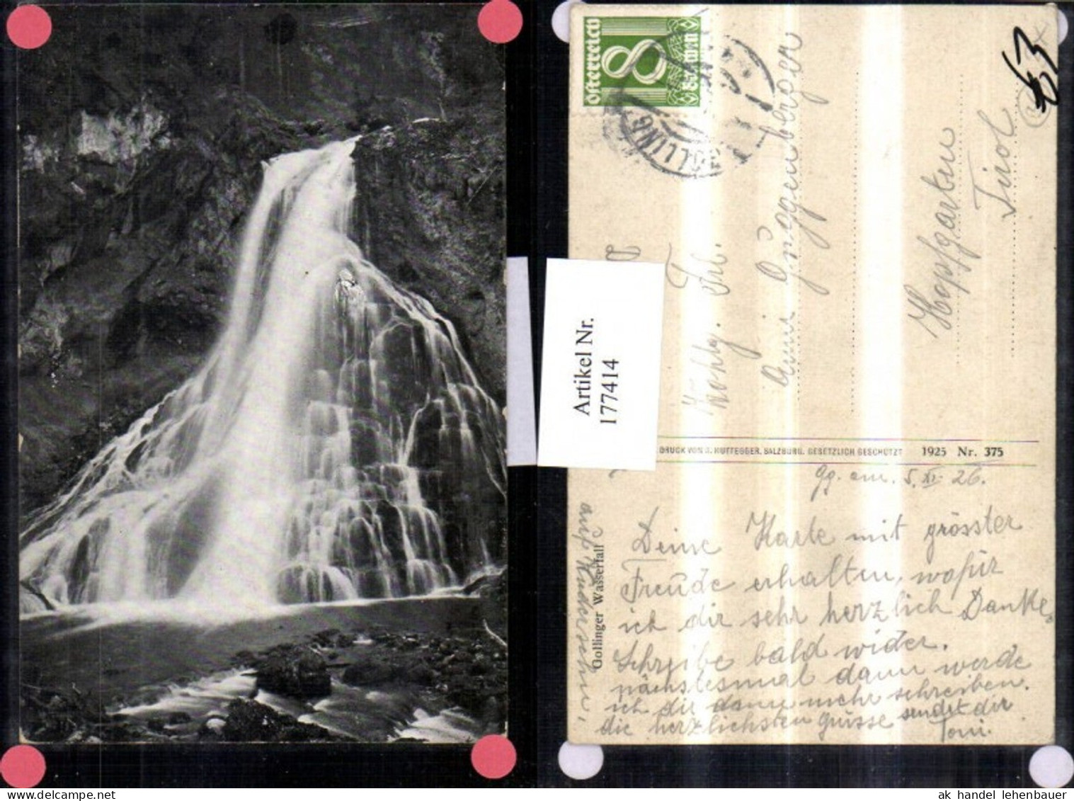 177414,Gollinger Wasserfall Tennengau b. Kuchl