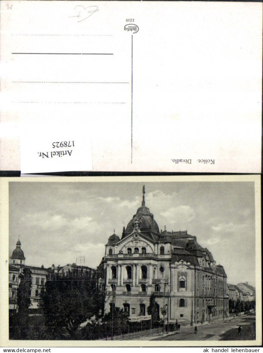 178925,Slowakei Kosice Divadlo