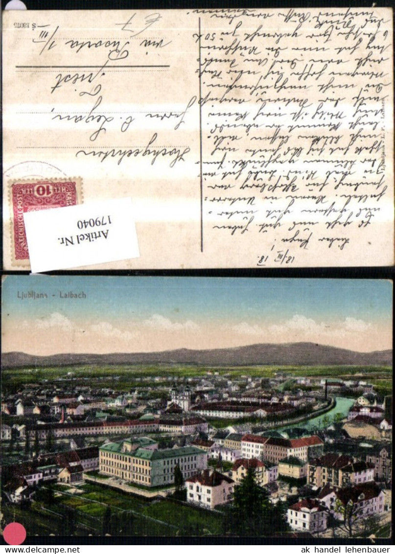 179040,Slowenien Ljubljana Laibach Teilansicht