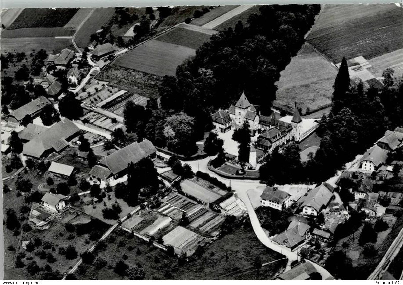 1797 Münchenwiler Villars-les-Moines 1983 Foto AK Luftbild - 13086558