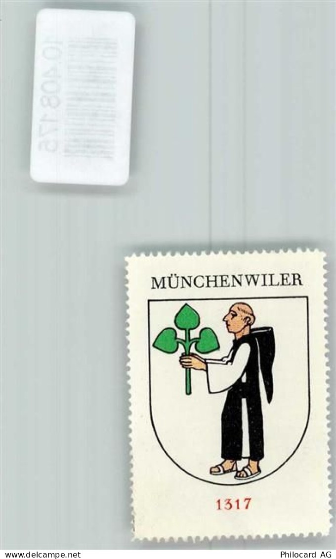 1797 Münchenwiler Villars-les-Moines - Vignette Wappen Kaffee Hag ca 192... - 10408175