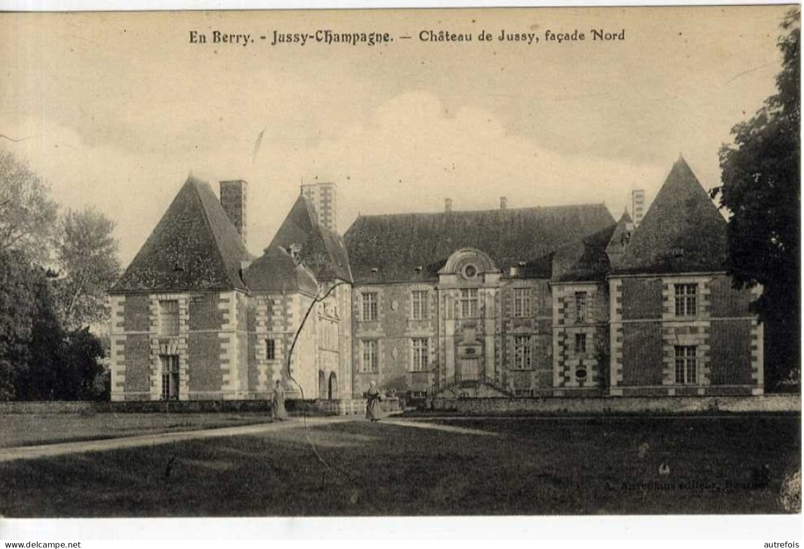 18  JUSSY CHAMPAGNE  CHATEAU DE JUSSY FACADE NORD