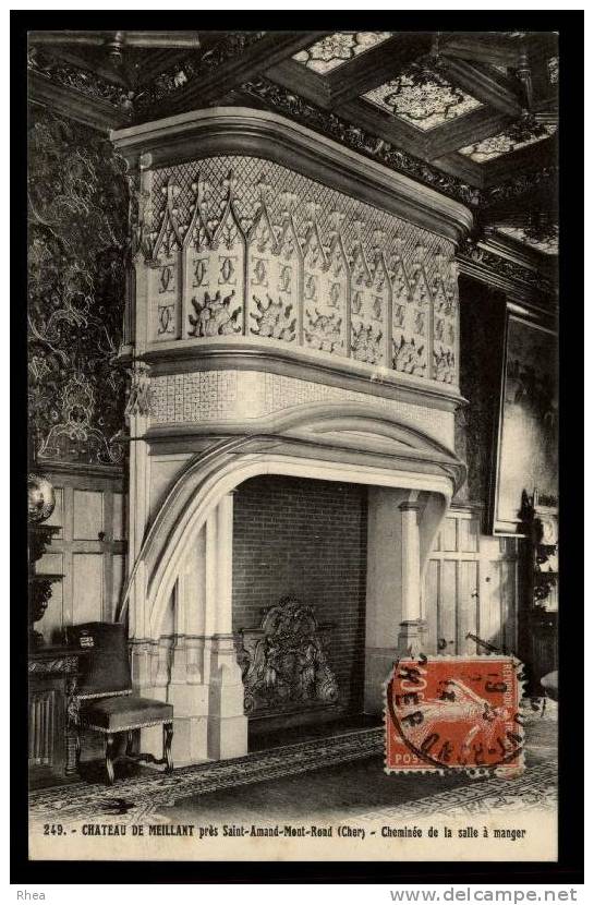 18 Meillant chateau salle a manger cheminee D18D K18197K C18142C RH080267