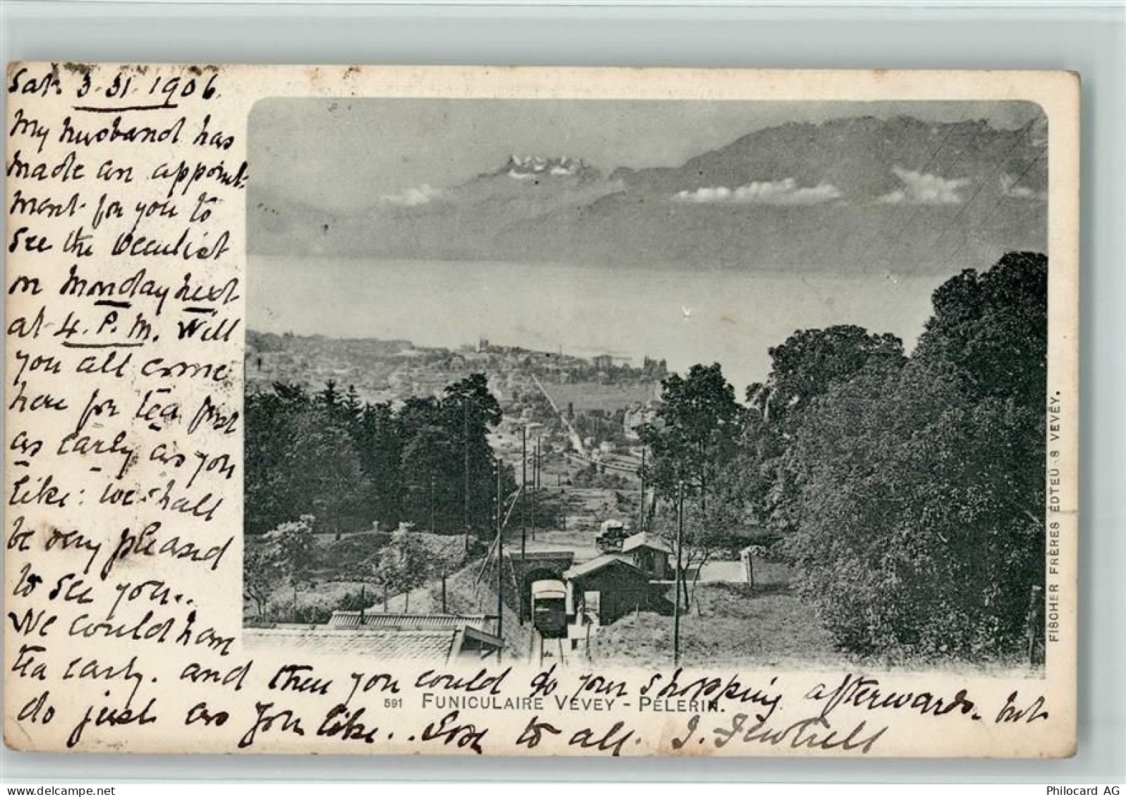 1800 Vevey 1906 - Funiculaire Vevey-Pellerin - 11089973