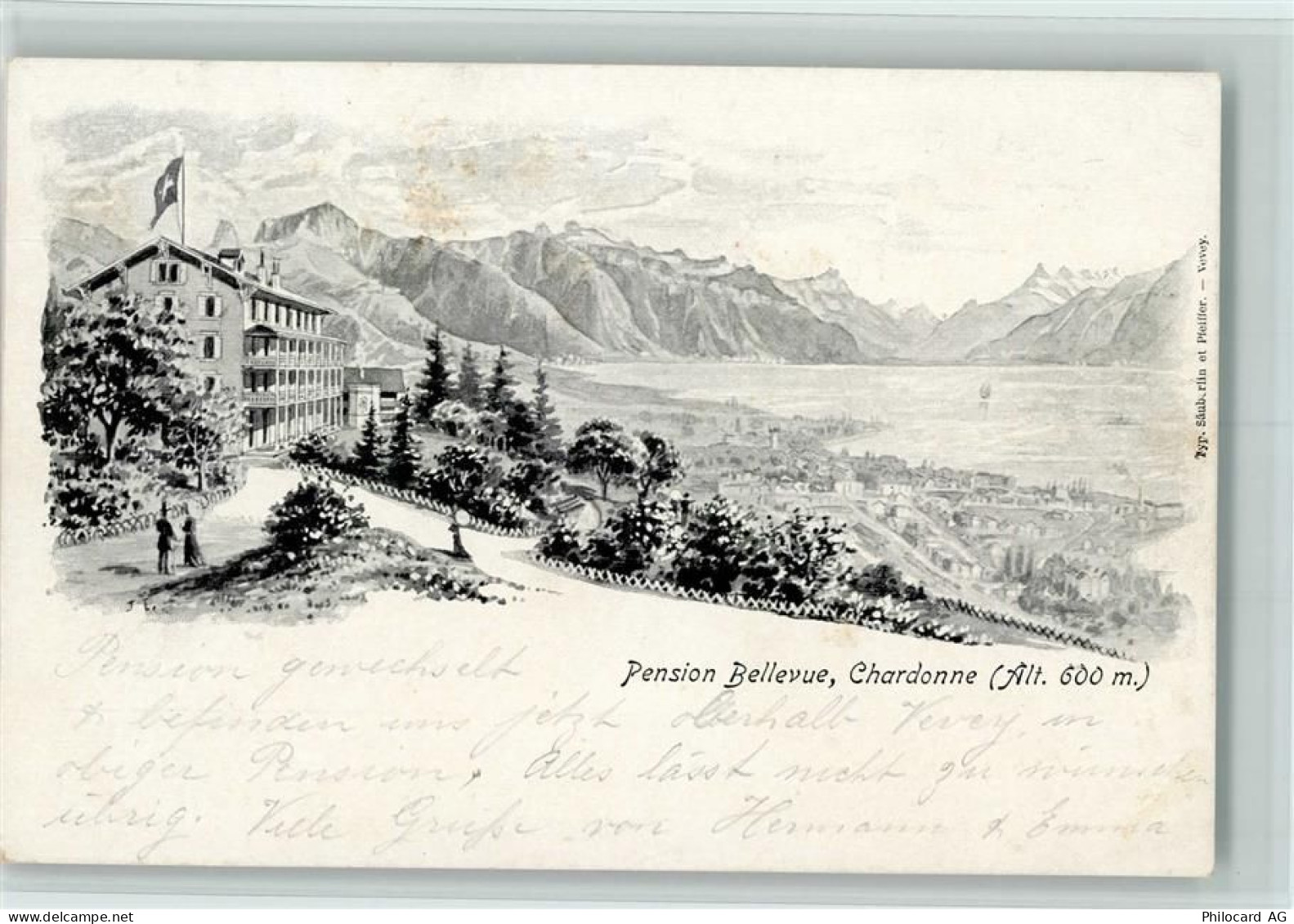 1803 Chardonne 1905 - Pension Bellevue AK - 13097655