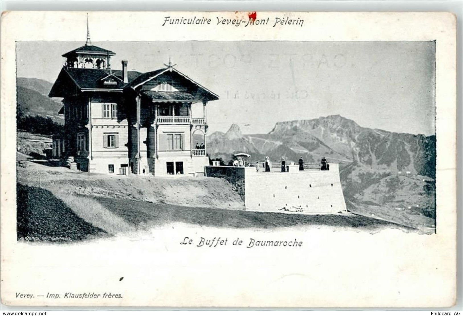 1803 Chardonne - Le Buffet de Baumaroche Funiculaire vevey Mont Pelerin... - 51636081