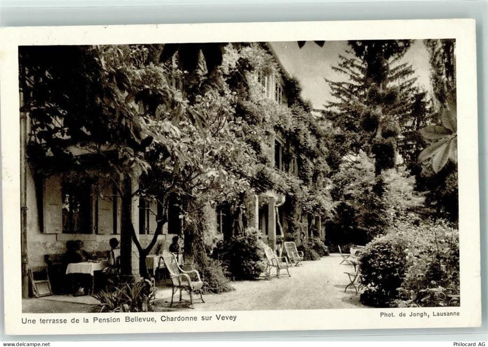 1803 Chardonne - Une terrasse de la Pension Bellevue - 10218749