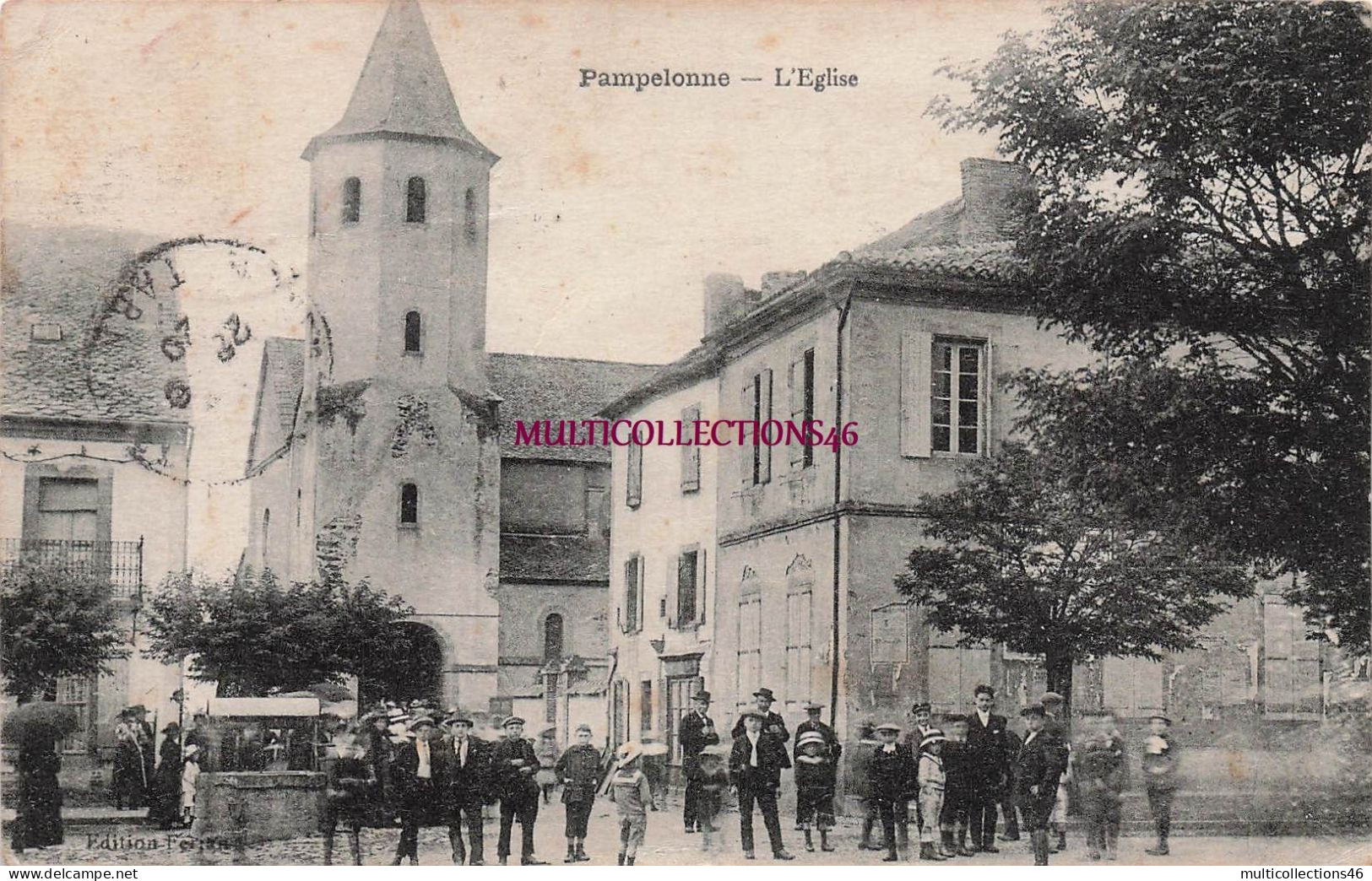 181225A - 81 TARN - PAMPELONNE l'église - animation enfant puits
