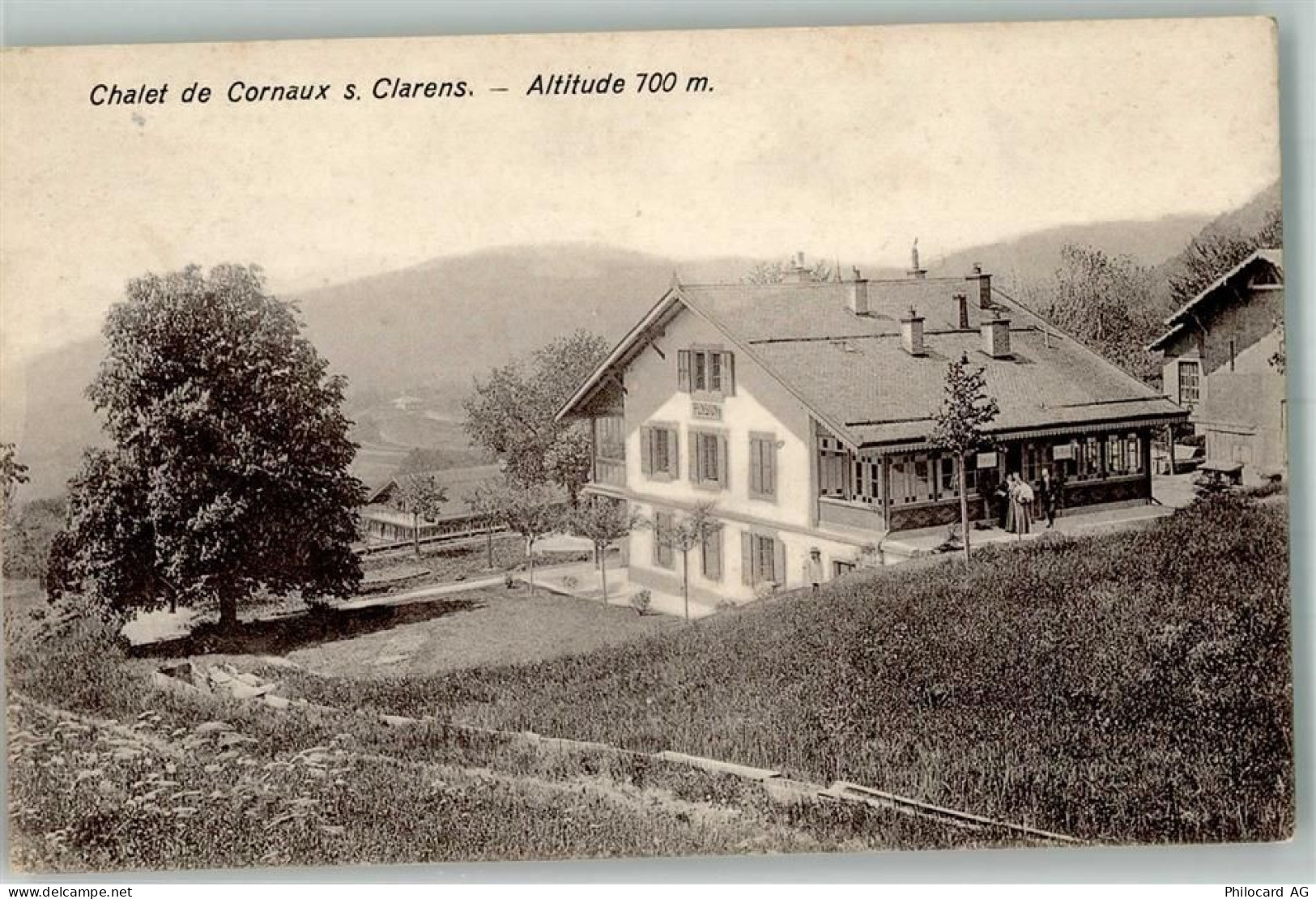 1815 Clarens 1931 Foto AK Pension Chalet de Cornaux - 10729533