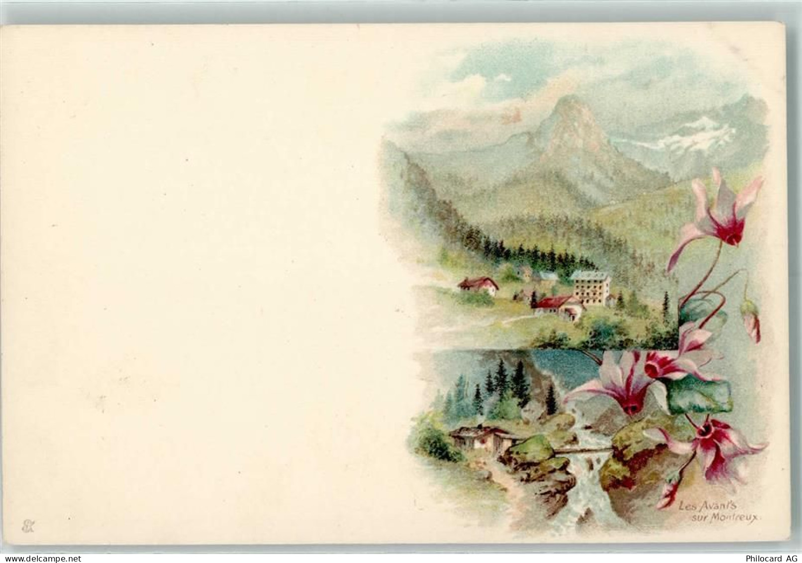 1820 Montreux Lithographie Les Avants sur Montreux - 13125032