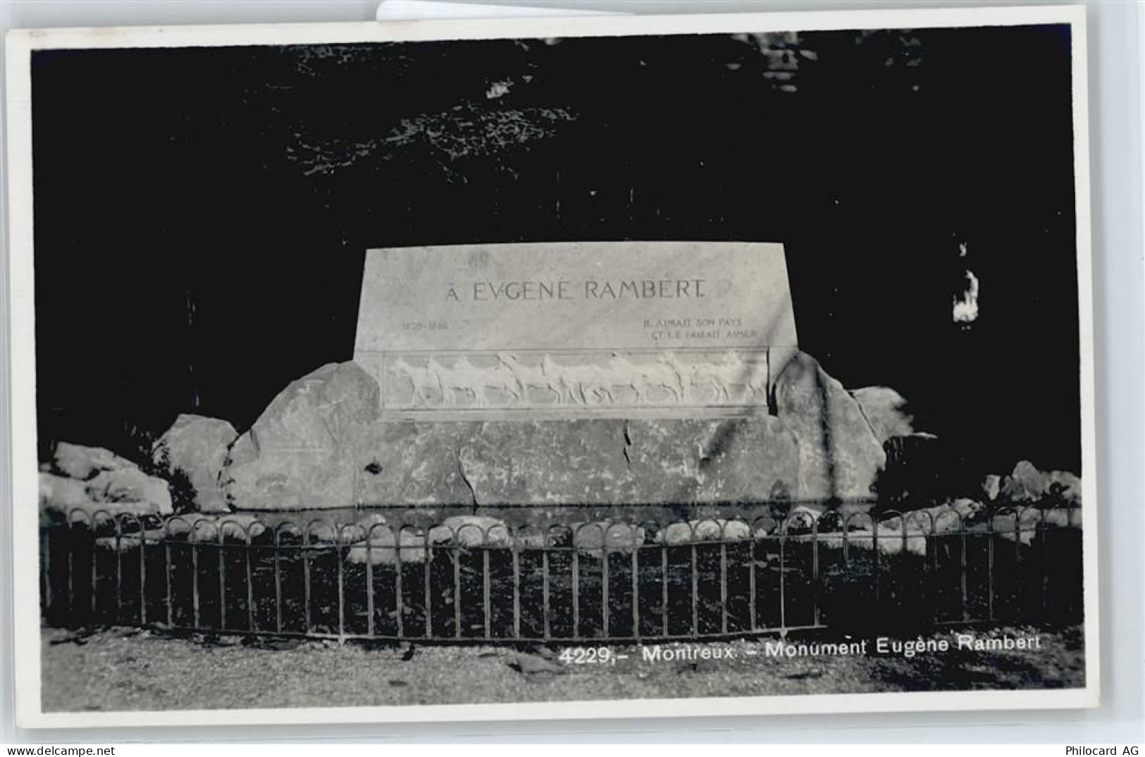 1820 Montreux - Monument Eugene Rambert AKU2 - 50698726