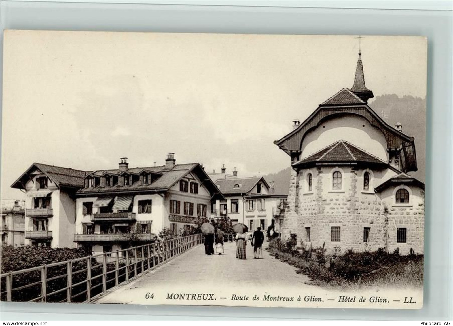 1820 Montreux - Route de Monteux à Glion - Hôtel de Glion Passanten - 12112116